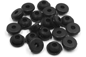 UXCELL sourcing map 20uds Negro Juntas de Goma Arandelas Amortiguación para Tubo de Escape del Scooter Motocicleta