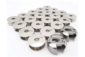 CKPSMS Brand - 20PCS BOBBINS&2PCS Bobbin Cases Compatible with PFAFF 138 234 238 331 333 335 437 438 439 460 463 480 PFAFF Home 1212 2022 6120 6230 6232 6250 7560