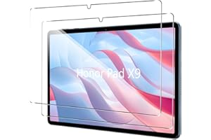 MEMELOKA Vetro Temperato per Honor Pad X9, 2 Pezzi Durezza 9H Antigraffio HD [Anti-Impronta][Senza Bolle][Facile da installare] Pellicola Protettiva Honor Pad X9
