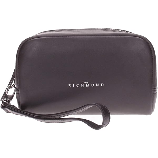 Pochette Uomo John Richmond - In Pelle Nera, Elegante E Versatile - Foto 8