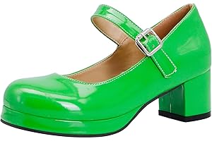 DIUNIARZA Women Block Heel Mary Jane Shoes Round Toe Fashion Court Shoes Buckle Mid Heel Dress Shoes with Platform Criss Cross Strap Bows, Size 1.5-10.5
