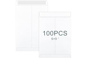 AMASSAN 100 Packs A5 / C5 Self Seal Pocket Envelopes, White Peel and Seal Envelopes, No Window Design, Letter Envelopes for Office, Home, School (Size: 229 x 162 mm)