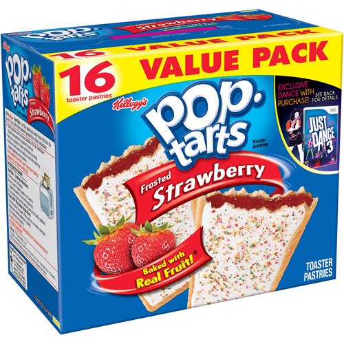 Preisvergleich Produktbild Kellogg's Pop-Tarts Glasierte Erdbeeren. 16st