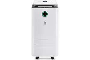 AVALLA X-125 Deshumidificateur d air Portable Absorbeur d'humidité pour la Maison et Le Bureau 12L/Jour, avec Mode de Séchage des Vêtements, Basse énergétique, 120³/h Couverture Multi-pièces