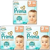 Prima Bebek Bezi Premium Care 3 Numara 26 Adet (3 paketi)