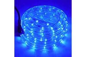 HEGEHE Tubo de luz LED para exterior, 36 LEDs/m LED de 220V LED para interior, tubo fluorescente para exteriores, luces LED impermeables, para terraza, decoración de fiesta (Azul, 2m)