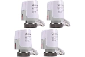 4x Stellmotor Fussbodenheizung 230v Thermischer Stellantrieb stromlos geschlossen NC M30x1,5 Thermot Stellmotor