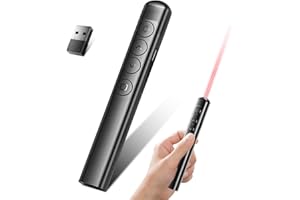 BOBOPACK S9 Multimedia Presenter, 2.4 GHz PowerPoint Remote Control, Battery Model Pointer for Presentations, Presenter Logitech, Presenter USB C Suitable for Offices, Schools, Business Meetings