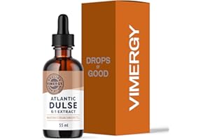 ‎VIMERGY Vimergy Atlantic Dulse – Nahrungsergänzung aus Lappentang – Atlantic Dulse Tropfen auf Glycerinbasis – Rezeptur ohne Zucker oder Bindemittel – Gentechnik- und Glutenfrei (55 ml)