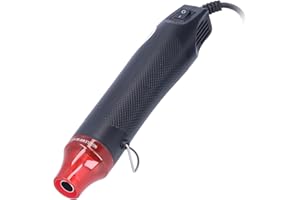 SHANRYA Przenośny pistolet na gorące powietrze, 200 ℃ 390 ℉ Zewnętrzny plastik ABS Przenośny Wygodny szeroki zakres zastosowania Mini opalarka do projektów DIY(Norma europejska 230V)