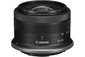 Canon RF-S 18-45mm F4.5-6.3 IS STM Lens - Compact and Lightweight - 4-Stop Image Stabilizer - Designed for APS-C Canon EOS R cameras - Compatible with all Canon EOS R Series Cameras