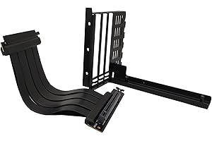 Talius Support Adaptateur Vertical Graphique Riser PCI-E 4.0 pour boîtier Cronos/Zeus (Noir)