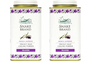 SNAKE BRAND Prickly Lot de 2 poudres pour le corps rafraîchissantes à la chaleur 140 g Lavande