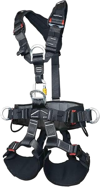 SOB Arnés de Escalada Desmontable, Anticaída y de Seguridad Para Escalada en Roca, Rappel, Montañismo - 1