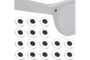 Sinbana 12uds Gafas Lentes Protectores para Meta, Pegatinas Bloqueadoras de Luz LED para Gafas Inteligentes Accesorios Compatibles con Ray-Ban Meta Wayfarer/Skyler/Headliner Series