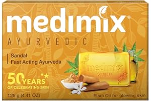 Pack of 3 Medimix Ayurvedic Sandal Bathing Bar with Eladi Oil 125 gram