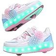 TAILORIA Roller Skate Shoes for Kids Girls Roller Shoes Boys Rechargeable Wheels Kids Sneakers Fashion Color Shoes Shiny and Birthday for Boys and Girls