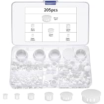 20 Bouchons D'Obturation Plastique 10mm - Cache-Trous Pour Perçage, Meubles, Tuyaux | Fabriqué En Allemagne, Résistant Aux UV