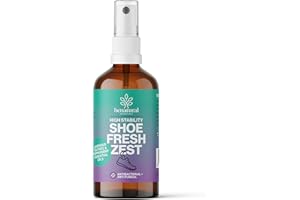 Benatural Essentials Antibacterial Colloidal Silver Shoe Fresh Deodoriser with Lavender, Peppermint & Tea Tree Essential Oil