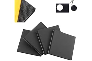 ZAYEJOD 4Pcs Foam Sheets Self Adhesive - 20mm Thick- 150mm x150mm,Floor Protector Pads,Furniture Pads Non-Slip,Thick Closed Cell Foam Neoprene Rubber Sheets Pads Insulation Anti Vibratio