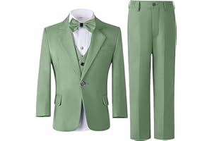 Leader of the Beauty Completo da smoking da ragazzo, 3 pezzi, vestibilità aderente, abito da sposa con un bottone, blazer e pantaloni