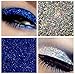 Glitter Eyes Duo Set 10 - Blue & Silver Holographic Eye Shadow Fixing gel Long Lasting