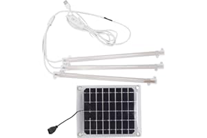 BEUFEE Solarstrahler, 10 W, helles, solarbetriebenes Wachstumslicht, LED-Pflanzenwachstumslichtstreifen, Wachstumslampen für Balkon, Gewächshaus, Gemüse, Blumen (30w)