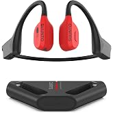 SUUNTO Wing Open-Ear kemik ses kulaklık, Bluetooth kablosuz spor kulaklık, kafa hareket kontrol&uuml;, dahili HD mikrofon, IP67 aş