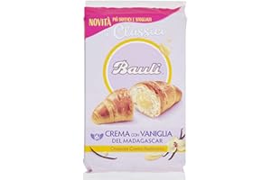 Bauli Cornetti Lot de 18 croissants avec crème pâtissière 50 g