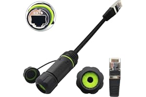CTRICALVER 1 szt. M20, wodoszczelne złącze RJ45, ekranowanie CAT6, montaż panelowy, IP68, złącze kabla Ethernet LAN
