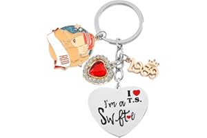 UNGOOR Singer Taylr Keychain Merch I’m A Swfte Accessories Key Chain Taylr Gifts for Fans Concert Costume Music Lover