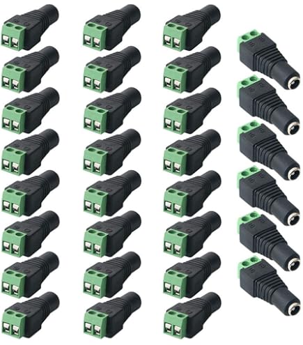 CONNETTORE JACK FEMMINA ALIMENTATORE CCTV 12V CONNETTORE JACK FEMMINA ALIMENTATORE CCTV 12V