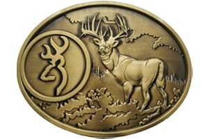 Xwest Whitetail Deer Belt Buckle Buck Hunter Buckmark Buckles Bronze Color Gürtelschnallen