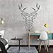 Produktbild Nordic Deer Geometry Sticker Wandkunst Aufkleber Modernes Wohnzimmer Kinderzimmer Dekoration Wandaufkleber Wandaufkleber grün L 43 cm X 52 cm