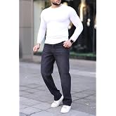 blayn jeans Erkek Baggy Kot Pantolon - Geniş Kalıp G&uuml;nl&uuml;k Rahat Denim Jean