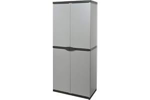 ‎MONGARDI Mongarid Besenschrank cm.68x39,5 h168, Grey, groß
