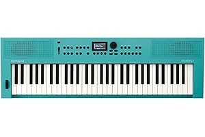 Teclado para creación musical Roland GO:KEYS 3 | Teclado de 61 notas | Generador ZEN-Core con más de 1.000 sonidos integrados | Altavoces estéreo integrados – Turquesa