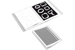 BOXOB 15 Hojas Magnéticas para Guardar Troqueles, con 1 Carpeta de Bolsillo para Troqueles Imanes para Guardar Troqueles y Sellos para Suministros para Hacer Tarjetas y Álbumes de Recortes