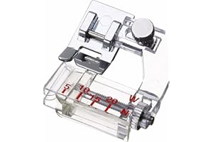 LEUNGS Pied de presse à ruban réglable de 5 mm à 20 mm - Pour tous les modèles Singer, Brother, Babylock, Euro-Pro, Janome, Kenmore, White, Juki, New Home, Simplicity, Elna et More