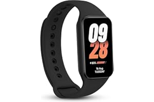 DABAOZHA Mi Smart Band 8 Active,Display LCD 1,47'', Mi Band 8 Active con Monitoraggio Salute e della SpO2, 50+ Modalità Sportive, Corpo Compatto Da 9,99 MM, Resistenza all'Acqua 5ATM, Autonomia 14 Giorni, Nero