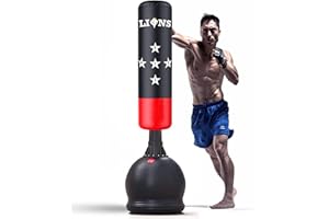 FAIRWAYUK Free Standing Boxing Punch Bag & Base Stand 5.5ft /Kick Boxing/Martial Ats/MMA Dummy Equipment Punching Training