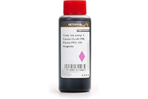 Octopus Encre de Recharge Compatible pour Canon CLI-42 PM Light Magenta 6389 B 001, Canon Pixma Pro 100 (Non OEM) 250ml