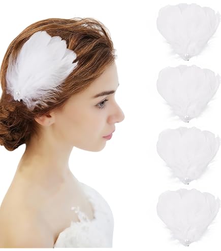 Fascinator Cheveux Blanc Ivoire – Accessoire Coiffure élégant Pour Mariage Et Fêtes