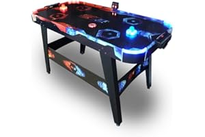 Carromco Airhockey Fire Vs Ice Air Hockey Unisexe, Noir, uni