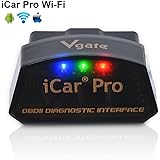 Vgate iCar Pro Wi-Fi OBD2 OBDII Auto Diagnose-Tool Check Engine Licht für iOS iPhone iPad/Android Kompatibel mit ELM327 Adapt