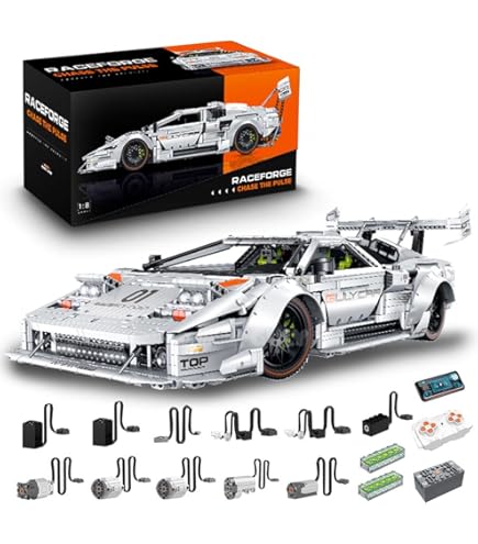 Maserati Gran Turismo Technik Bausatz - 5400+ Teile Mit 5 Motoren | 1:8 Modellauto MOC Set