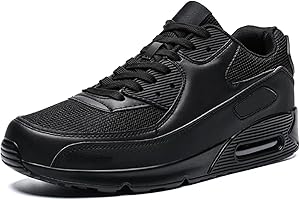MANZOOR Homme Air Running Chaussures de Course à Pied Tendance pour avec Coussin d'air Baskets Femme Sneaker décontractées pour la Marche Le Tennis Le Basket-Ball la Gym Les Sports