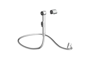 EISL DX25 Douchette de lavabo, douchette de bidet pour la cuisine, la salle de bain, la buanderie ou l'atelier, idéale pour le montage ultérieur, set avec flexible, douchette de toilette, chrome