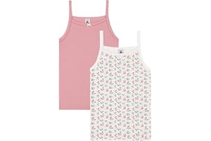 Petit Bateau Mädchen Hosenträgerhemden (2er Pack)