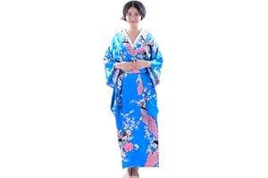 Botanmu Women's Peacock Kimono Robe Japanese Dress Photography Cosplay Costume 5 Colors